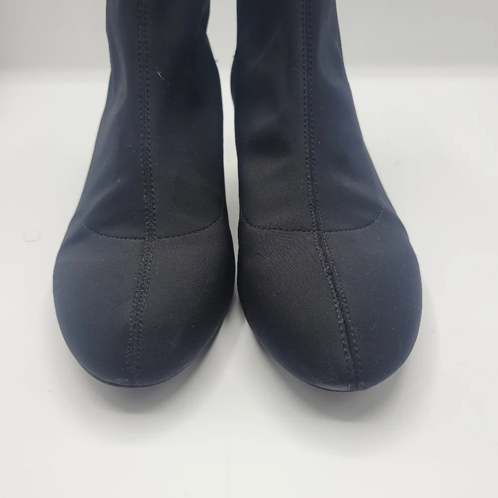 Zara booties with clear rounded heal size 35